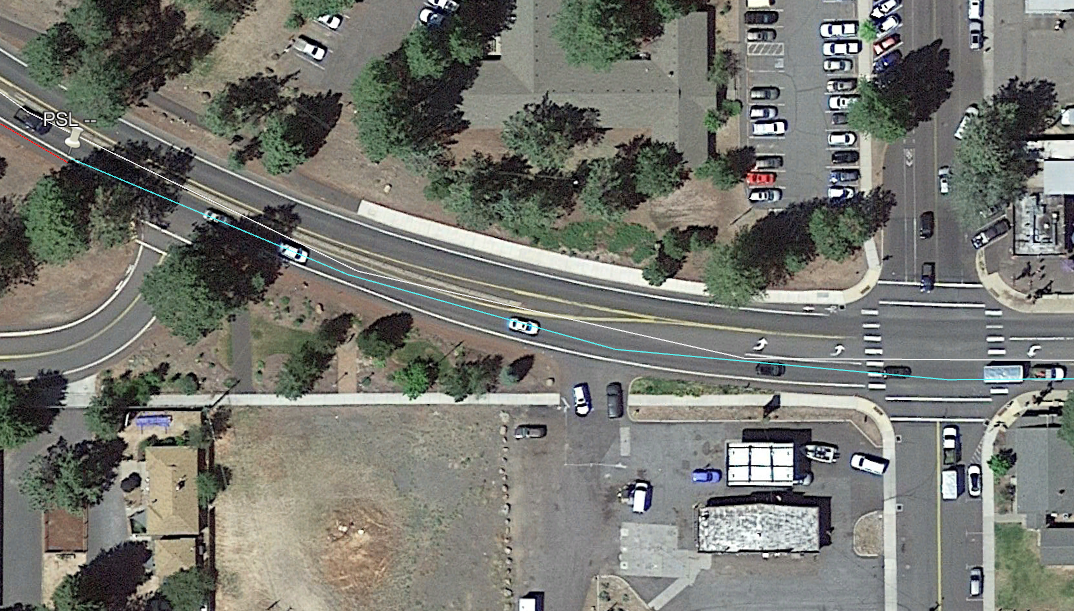 US-20 urban street segmentation, subsegment 1. Source: Map data ©2022 Google