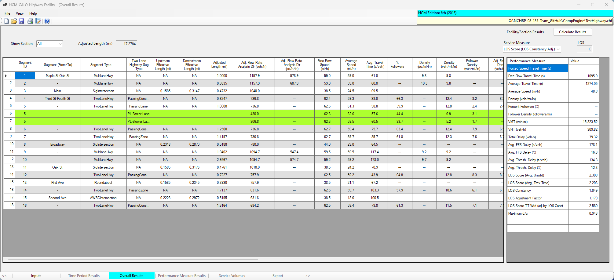 Facility Outputs Screen (1)